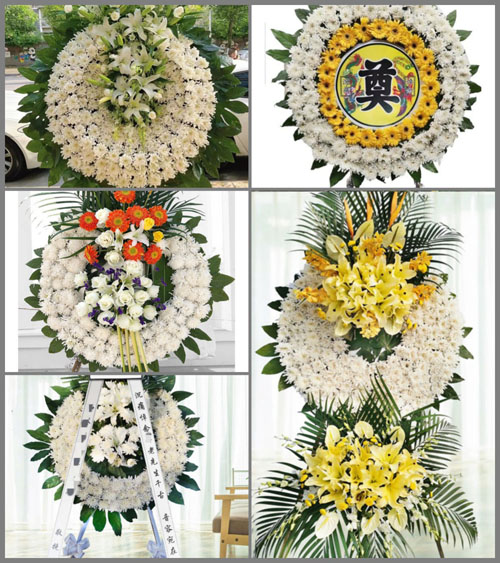 湖南永州祁阳县龚家坪镇九曲河村花圈速递